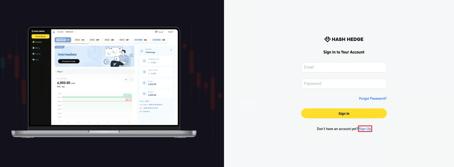 Registration in Hash Hedge
