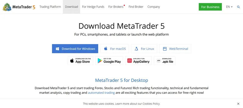 Install MetaTrader 5